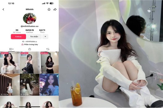 Mlinhh, tiktoker nổi tiếng với video sex bú cặc chất lượng cao